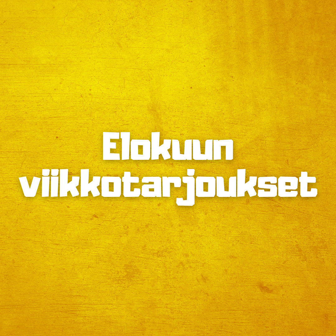 Elokuun viikkotarjoukset 500g & 1kg ☕️